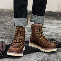 Men's Outdoor Lace Up Ankle Boots - Thumbnail 3