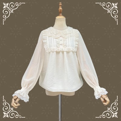 New cute lace versatile blouses
