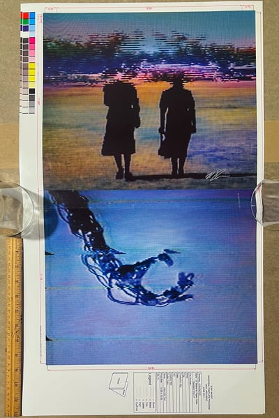 HTDA "Welcome Oblivion" 2013 original vinyl package production proof A 16" x 17" signed by me [ONE OF A KIND]