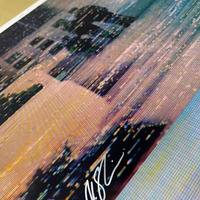 HTDA "Welcome Oblivion" 2013 original vinyl package production proof B 16" x 17" signed by me [ONE OF A KIND] - Thumbnail 1