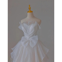 Brassiere Light Wedding Dress Dream Super Fairy Bride Travel Out Of The Door Gown Temperament Princess Wind Evening Dress - Thumbnail 1