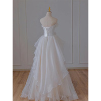 Brassiere Light Wedding Dress Dream Super Fairy Bride Travel Out Of The Door Gown Temperament Princess Wind Evening Dress - Thumbnail 3