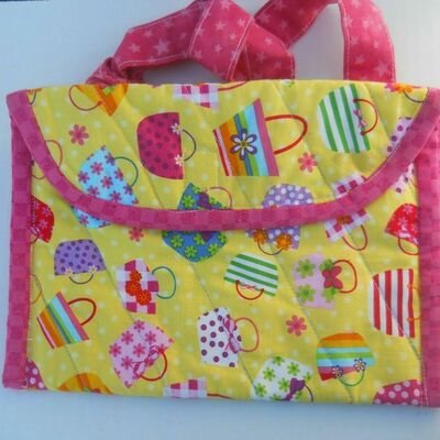 Handbag carry bag purse hand stitched decor styles