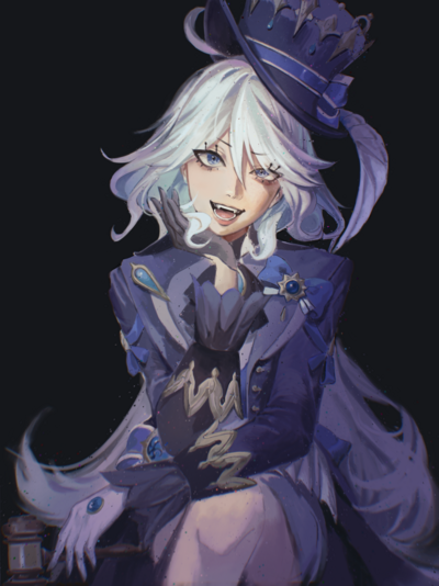 Furina - Genshin Impact - Autograph Print