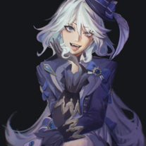 Furina - Genshin Impact - Autograph Print