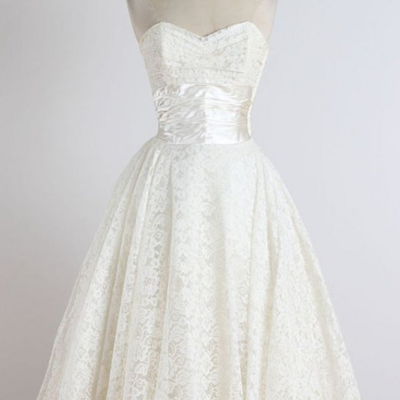 Sweetheart vintage ball gown beach wedding dresses mini short gowns