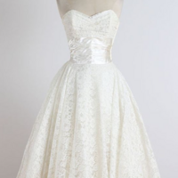 Sweetheart Vintage Ball Gown Beach Wedding Dresses Mini Short Gowns - Thumbnail 1