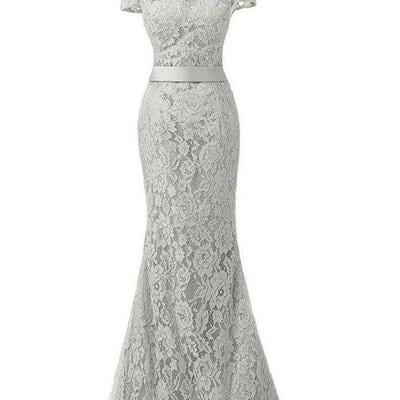 A line off the shoulder prom dress, modest beautiful long prom dress, banquet party dress