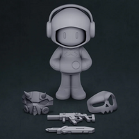 Mytoy x D.A.T. Studio 4.72” Mr. Bone - Solomon Plan Limited Edition - Thumbnail 4