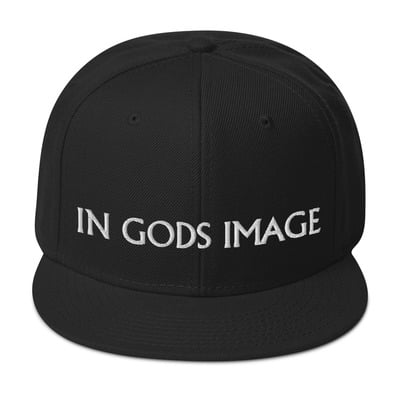 In gods image snapback hat 11172023