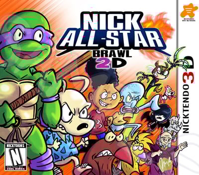 Nick All-Star Brawl 2 (Smash 3DS Cover)