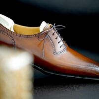 Bespoke Handmade Brown Luxury Oxford Dress Shoes - Thumbnail 2