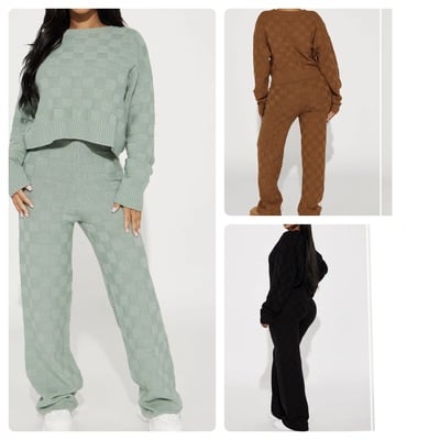 Sweater pant set-td - Thumbnail 4