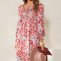 Plus Floral Dress - Thumbnail 3