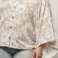 Plus Kimono Sleeve Blouse - Thumbnail 2