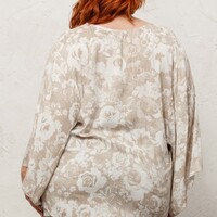 Plus Kimono Sleeve Blouse - Thumbnail 3