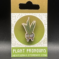 PLANT PRONOUNS Wooden Pins (6 Options) - Thumbnail 3