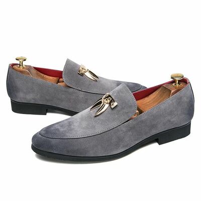 Pointed toe tassel formal leather men shoes - Thumbnail 4