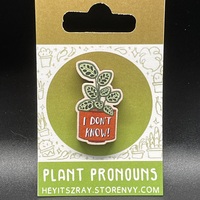 PLANT PRONOUNS Wooden Pins (6 Options) - Thumbnail 6