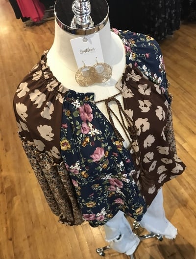 Plus Floral Blouse