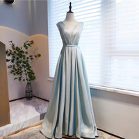 star Gowns Light Luxury Gorgeous Evening Gowns Sleeveless Birthday Dresses - Thumbnail 1