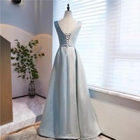 star Gowns Light Luxury Gorgeous Evening Gowns Sleeveless Birthday Dresses - Thumbnail 2
