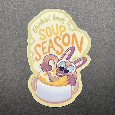 Soup season vinyl sticker