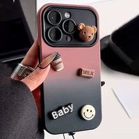 3D Pattern Silicone Case For iPhone 15 14 13 12 IPS101 - Thumbnail 3