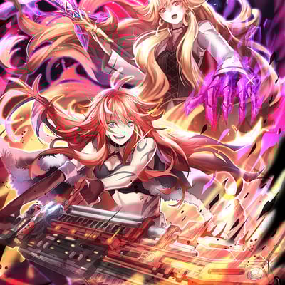 Shirley & roselia - trails of cold steel autograph print