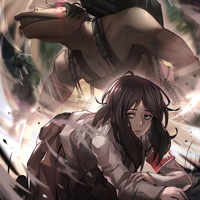 Pieck - attack on titan - autograph print