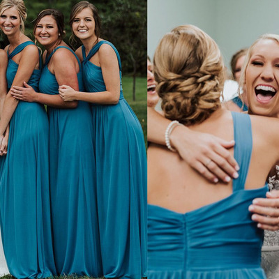 Halter bridesmaid dresses for wedding party  - Thumbnail 1
