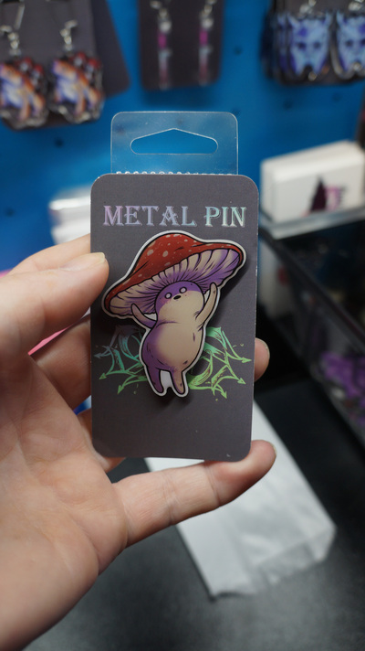 Dancing Shroom enamel Pin