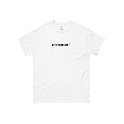Girls kick axx t shirt in white