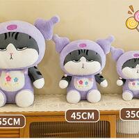 Undercover Cat In Kuromi Stuffed Animal  Plush Toy - Thumbnail 2