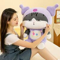 Undercover Cat In Kuromi Stuffed Animal  Plush Toy - Thumbnail 1