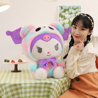 Tie Dye Kuromi In Panda Plush Toy Stuffed Animal - Thumbnail 3