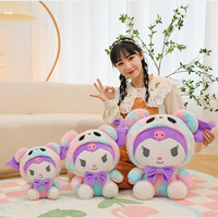 Tie Dye Kuromi In Panda Plush Toy Stuffed Animal - Thumbnail 2