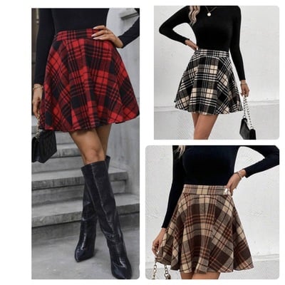 Plaid skirt-td - Thumbnail 3