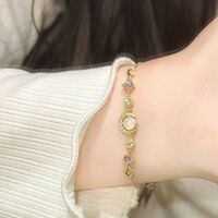 Zircon Moon Bracelet, High-Quality and Versatile Hand Accessories - Thumbnail 2