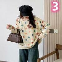 New cute cat round neck sweater sweater - Thumbnail 3