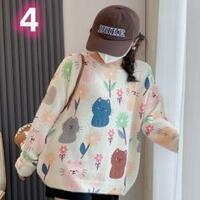 New cute cat round neck sweater sweater - Thumbnail 4