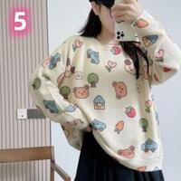 New cute cat round neck sweater sweater - Thumbnail 5