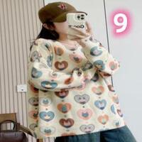 New cute cat round neck sweater sweater - Thumbnail 9