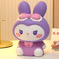 Cute Kuromi Piggy Bank Plastic Money Boxes Storage Decoration - Thumbnail 4