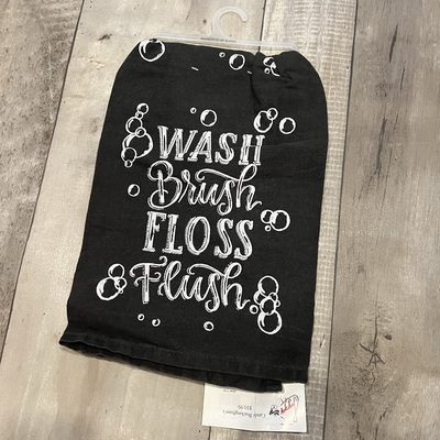 Dish towel - wash brush floss flush - Thumbnail 2