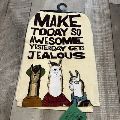 Make today awesome tea towel