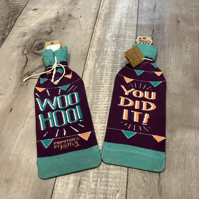 Woo hoo- you did it- wine bottle sleeves