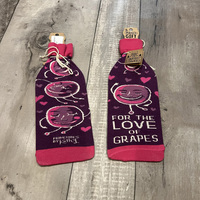 For the Love of Grapes- Wine Bottle Sleeves - Thumbnail 1