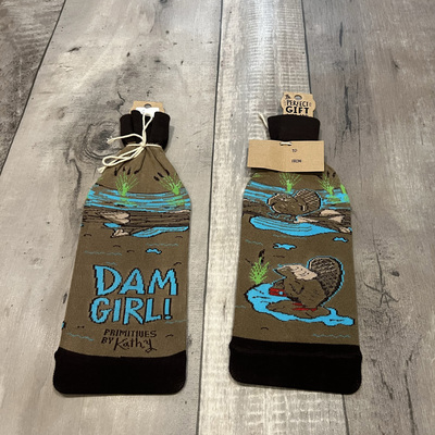 Dam girl!- wine bottle sleeves - Thumbnail 5