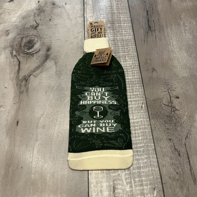 You can't buy happiness- wine bottle sleeves